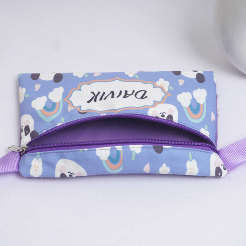 Personalised Rainbow Printed Kids Waist Pouch